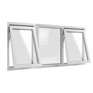 top-hung, fixed, top-hinged uPVC window