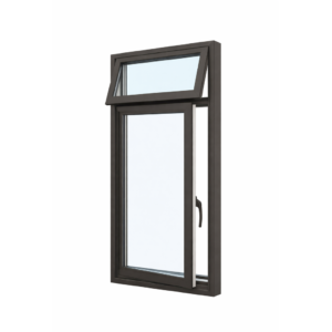 Aluminium Side Hung Casement with Top Hung Vent