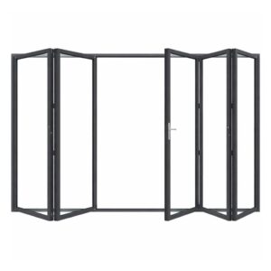 bifold five-panel centre-opening door