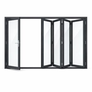 five-panel aluminium bifold door
