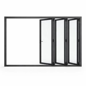 five-panel aluminium bifold door