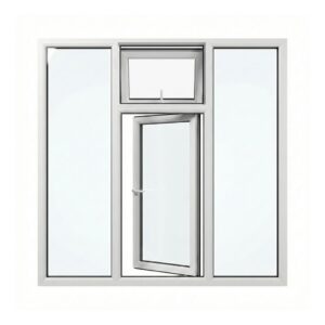 uPVC Casement Window with Central Opening Panel