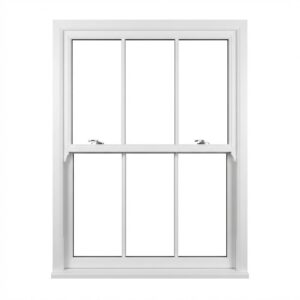 uPVC Sliding Sash Window with Double Mullions