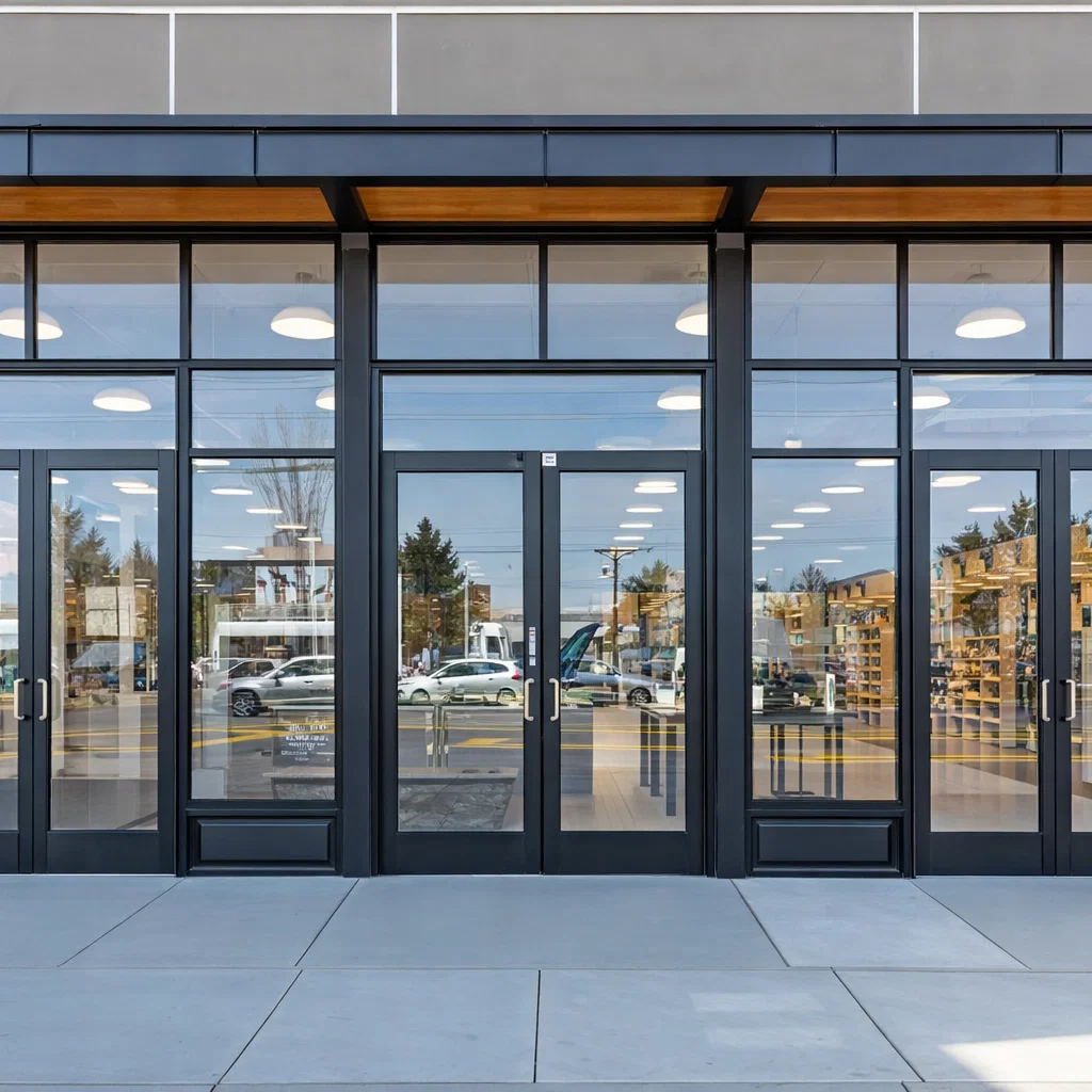 aluminium commercial door